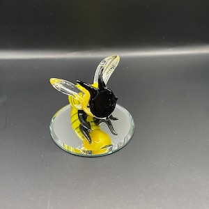 Handmade Blown Glass Mini Bumble Bee